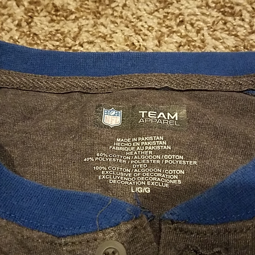 Mens Indianapolis colts football shirt long sleeve - Picture 3 of 4